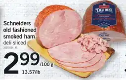 Loblaws Schneiders old fashioned smoked ham deli sliced offer