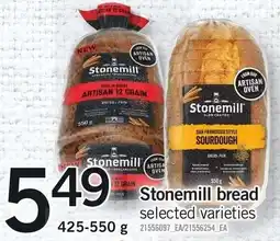 Loblaws Stonemill bread selected varieties offer