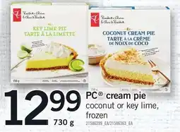 Loblaws PC cream pie coconut or key lime offer