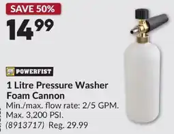 Princess Auto Powerfist 1 Litre Pressure Washer Foam Cannon offer