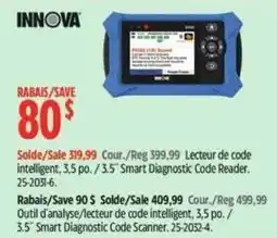 Canadian Tire Innova smart diagnostic code reader offer