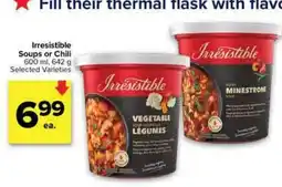 Metro Irresistible soups or chili offer