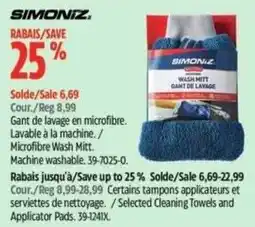 Canadian Tire Simoniz microfibre wash mitt offer