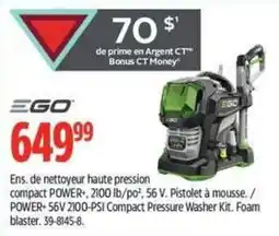 Canadian Tire Ego compact power+ 2100 lb po2 56 v offer