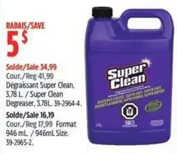 Canadian Tire Super Clean degreaser offer