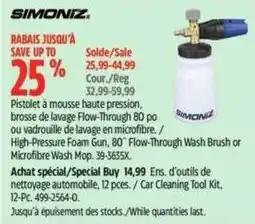 Canadian Tire Simoniz high-pressure foam gun offer