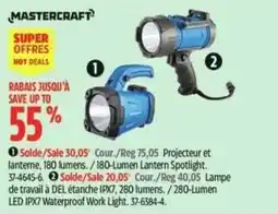 Canadian Tire Mastercraft projector and lantern 180 lumens offer