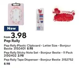 Staples Pep Rally Plastic Clipboard - Letter Size - Bonjour Bestie offer