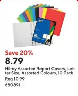 Staples Hilroy Assorted Report Covers offer