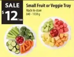 Co-op Small Fruit or Veggie Tray offer