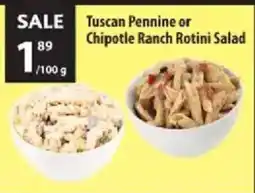 Co-op Tuscan Pennine or Chipotle Ranch Rotini Salad offer
