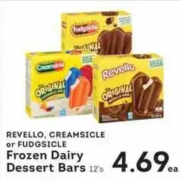 IGA Revello, Creamsicle or Fudgicle Frozen Dairy Dessert Bars offer