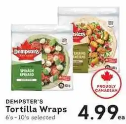 IGA Dempster's Tortilla Wraps offer