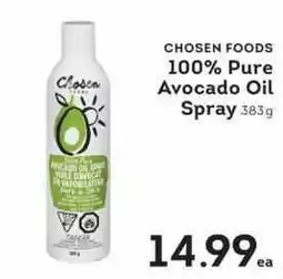 IGA Chosen Foods 100% Pure Avocado Oil Spray offer
