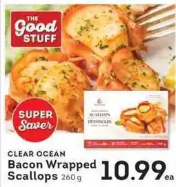 IGA Clear Ocean Bacon Wrapped Scallops offer