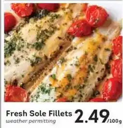IGA Fresh Sole Fillets offer