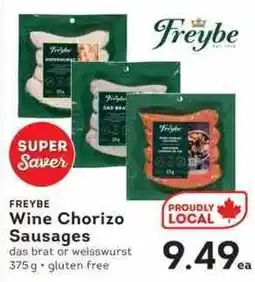 IGA Freybe Wine Chorizo Sausages offer