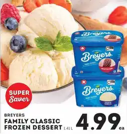 IGA Breyers family classic frozen dessert offer