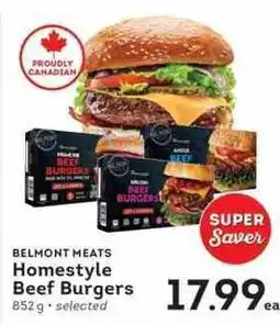 IGA Belmont Meats Homestyle Beef Burgers offer