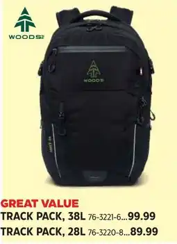 Canadian Tire Woods track pack offer