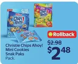 Walmart Christie Chips Ahoy! Mini Cookies Snak Paks offer