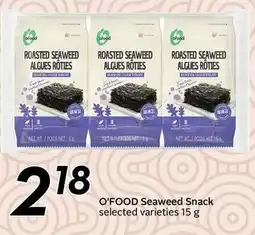Sobeys O'food seaweed snack offer