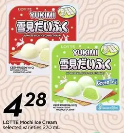 Sobeys Lotte mochi ice cream offer