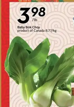 Sobeys Baby Bok Choy offer