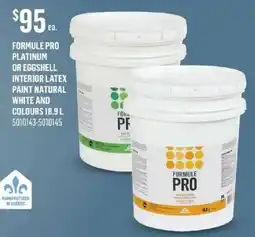 Canac Formule Pro interior latex paint natural white and colours offer
