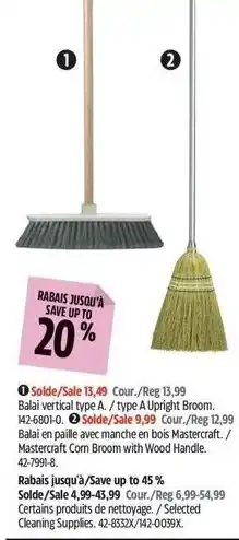 Canadian Tire Mastercraft Balai vertical type A / type A Upright Broom offer