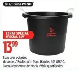 Canadian Tire Gracious Living bucket with rope handles offer