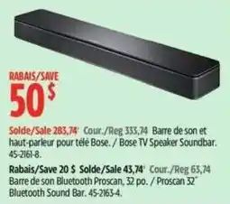 Canadian Tire Bose TV Speaker Soundbar offer