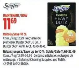 Canadian Tire Swiffer dusters heavy duty offer