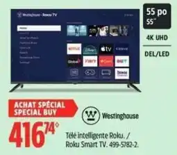 Canadian Tire Westinghouse Roku TV offer