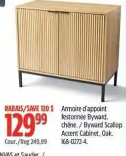 Canadian Tire Byward Scallop Accent Cabinet, Oak offer