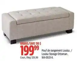 Canadian Tire Louisa storage ottoman offer