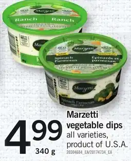 Loblaws Marzetti vegetable dips offer