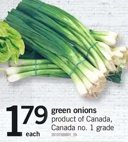 Loblaws green onions offer