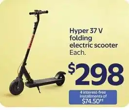 Hyper 37 V folding electric scooter