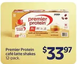 Walmart Premier Protein café latte shakes offer