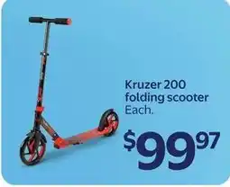 Walmart Kruzer 200 folding scooter offer