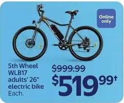 Walmart 5th Wheel adults' 26" electric bike offer