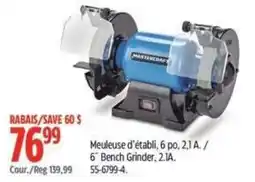 Canadian Tire Mastercraft bench grinder offer
