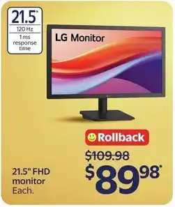 Walmart LG monitor offer