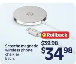 Walmart Scosche magnetic wireless phone charger offer