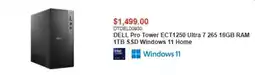 Canada Computers Dell pro tower ect1250 ultra 7 265 16gb ram 1tb ssd windows 11 home offer