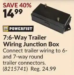 Princess Auto Powerfist 7:6-Way Trailer Wiring Junction Box offer