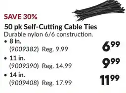 Princess Auto Self-Cutting Cable Ties offer