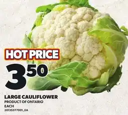 Loblaws Large Cauliflower offer
