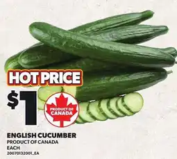 Loblaws English cucumber offer